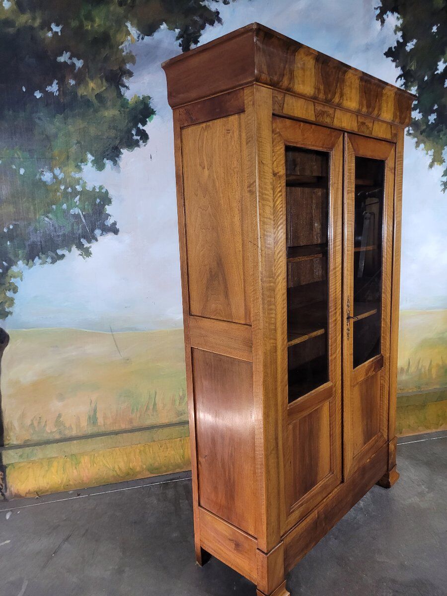 Louis Philippe period walnut library
