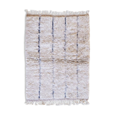 Small Beige Beni Ourain Rug - 130 x 94 cm