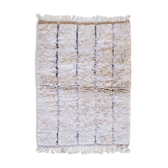 Small Beige Beni Ourain Rug - 130 x 94 cm