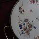 Sarreguemines Digoin “Righi” earthenware tray, metal rim and handles.
