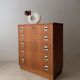 Swedish mid-century chest of drawers teak five drawers