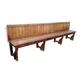 Banc ancien en chêne du début du siècle