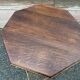 Sellette industrielle vintage servante console hexagonale de commerce en métal & bois Vintage 1950