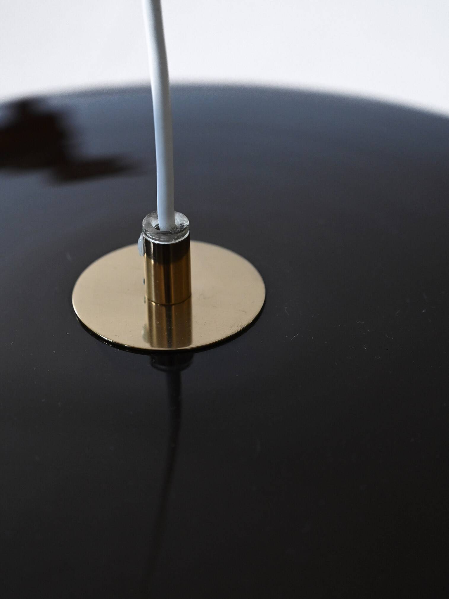 1970s Scandinavian brass ceiling lamp