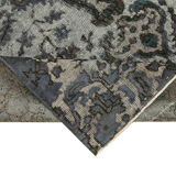 Handmade Distressed Anatolian 1980s 166 cm x 261 cm Grey Rug