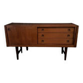 Petite enfilade scandinave en teck 1960 trois tiroirs