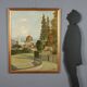Peinture moderne signée Leonardo Stroppa, vue de Florence '900