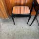 Art Deco French Black Dressing Table, Chair &amp; Nightstands, Set of 4