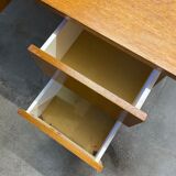 Vintage desk Scandinavian style compass feet