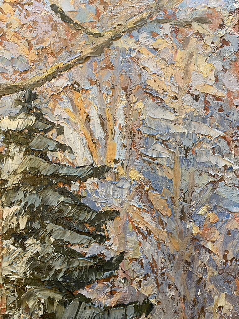 Tableau en toile signé, année 1963