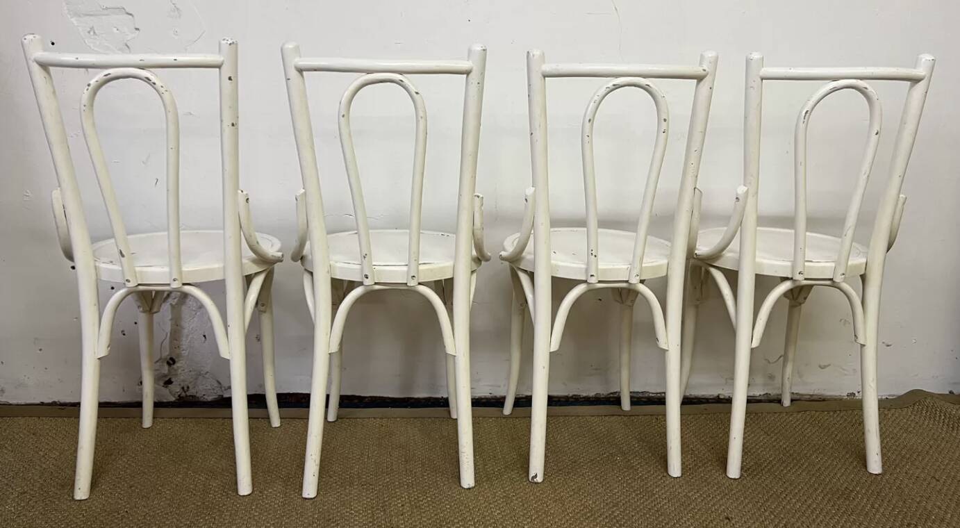 Set of 4 vintage bistro chairs