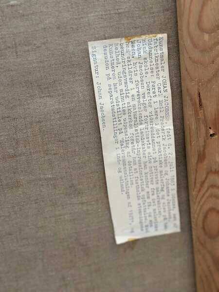 Original early century Swedish oil on canvas – "Tulips and Poppies" by Johan Jacobsson – vintage & framed 68 × 80 cm (26.8" × 31.5")