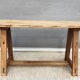 Table basse tréteau d'atelier d'atelier Pin