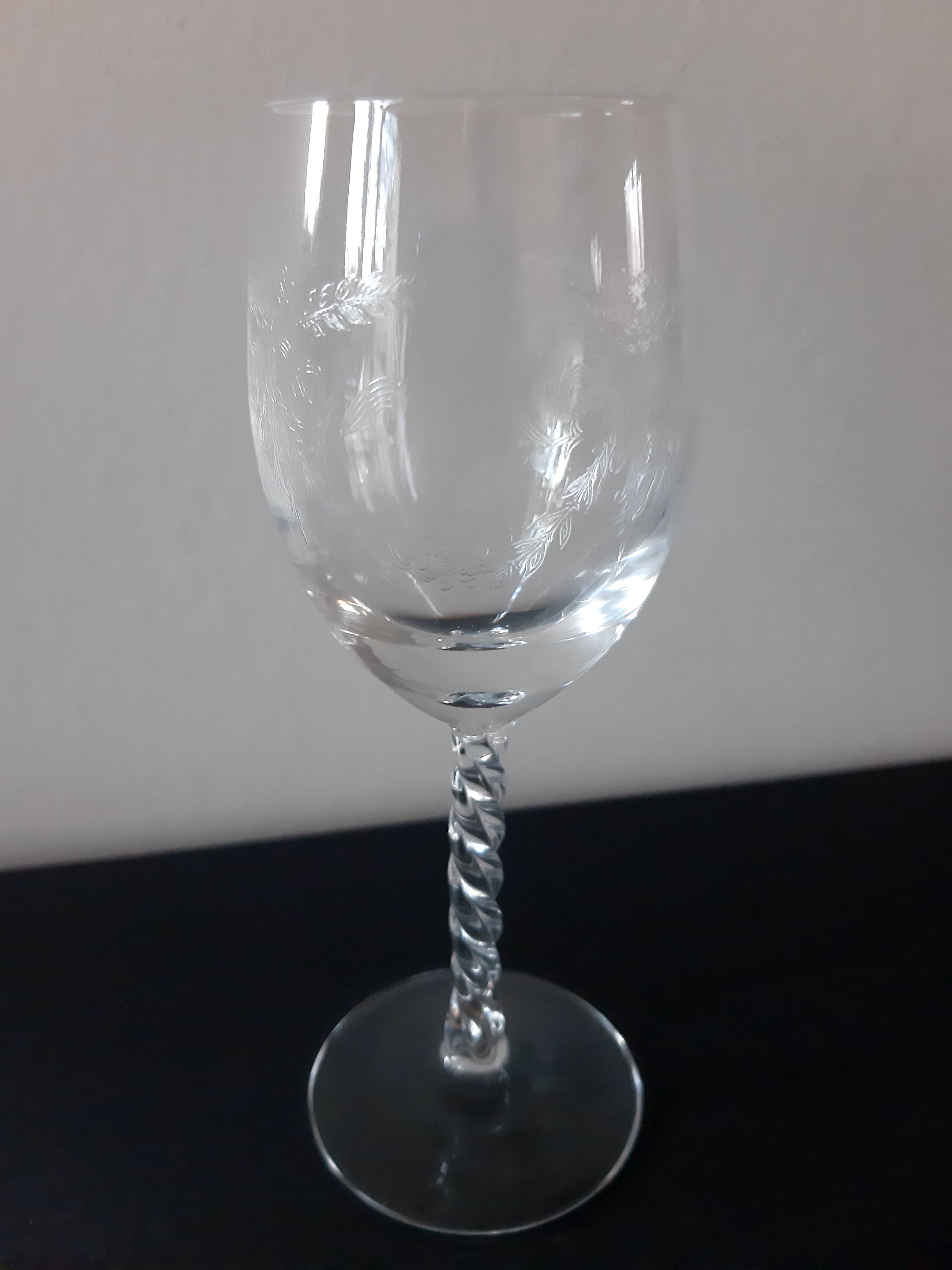 Set of 6 crystal glasses
