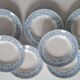 Service of 7 hollow plates in iron clay