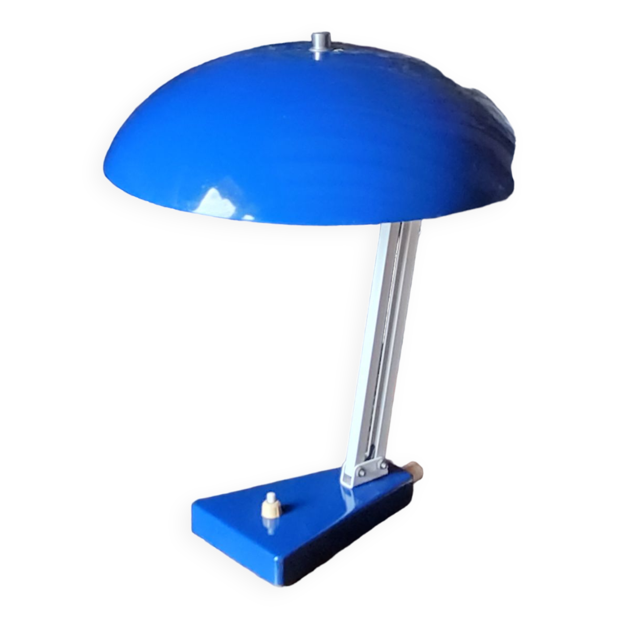 Mushroom-shaped articulated desk lamp from the 70s
