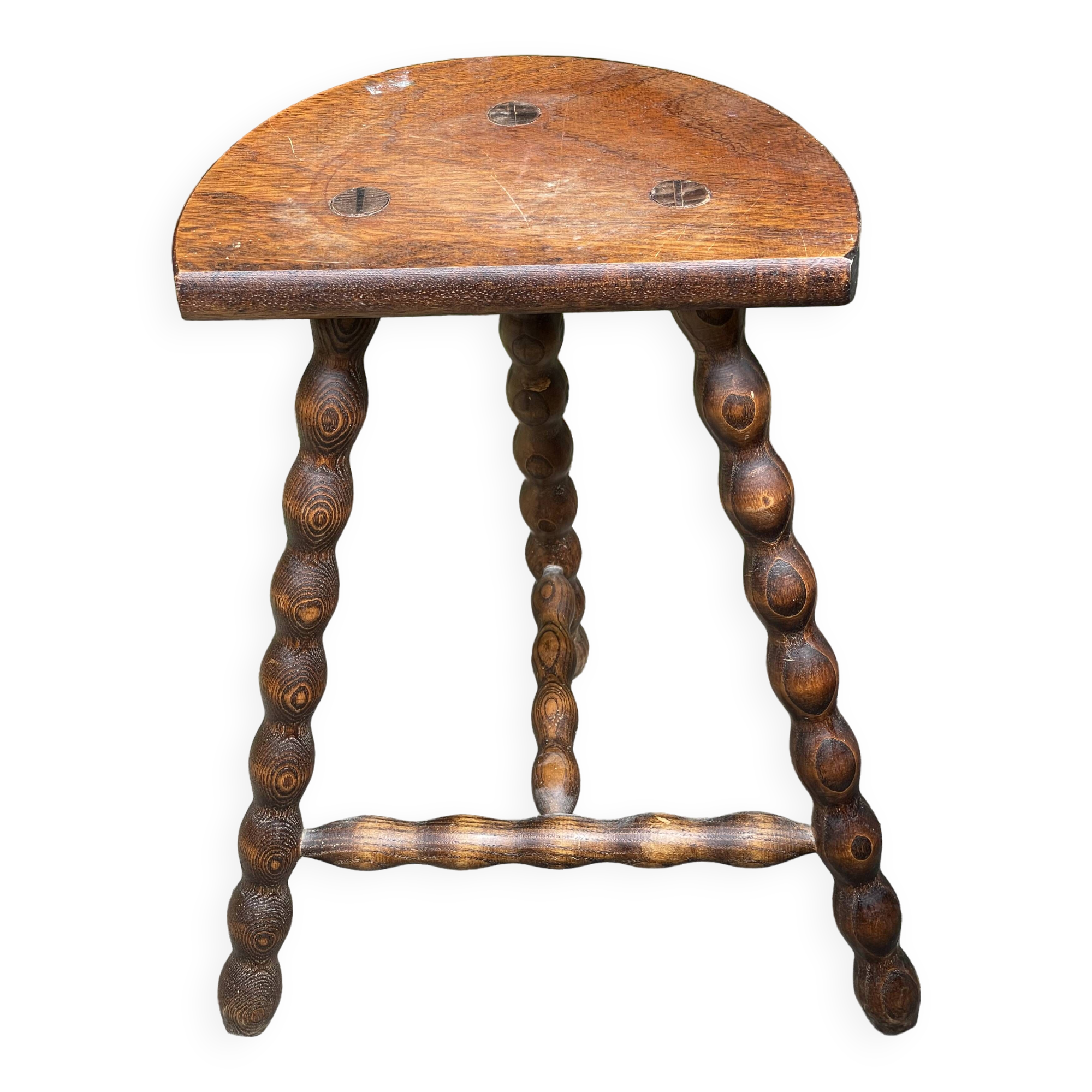 Wooden tripod stool
