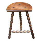 Wooden tripod stool
