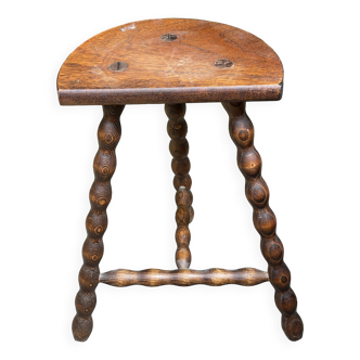 Wooden tripod stool