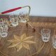 Ensemble de six petits verres du milieu du siècle, Europe, années 1960