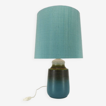 Lampe scandinave en céramique bleue Tilgmans Keramik 1960