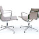 Pair swivel armchairs Vitra Aluminium Chair EA 108 design Ray & Charles Eames 60s 70s