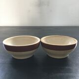 Lot 2 mini two-tone jattes