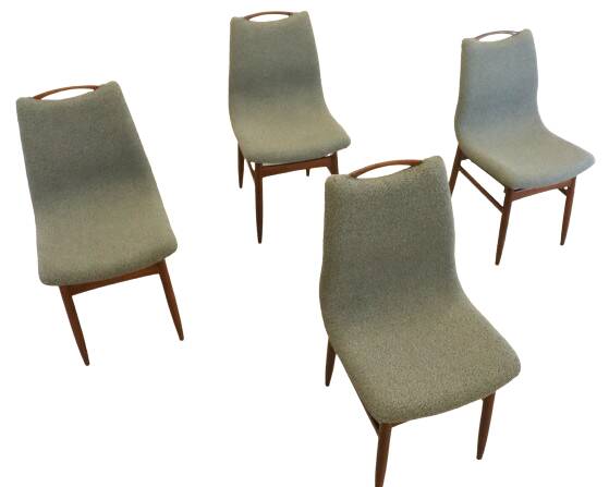 Set of 4 dining chairs 'Burgerwei' - new upholstery
