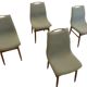 Set of 4 dining chairs 'Burgerwei' - new upholstery