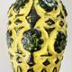Vintage BAY KERAMIK vase model 76 20 – yellow green – West Germany
