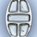 Plateau compartimenté inox, 1970s