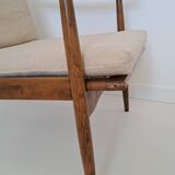 Scandinavian style armchair in solid wood – 1950s/60s