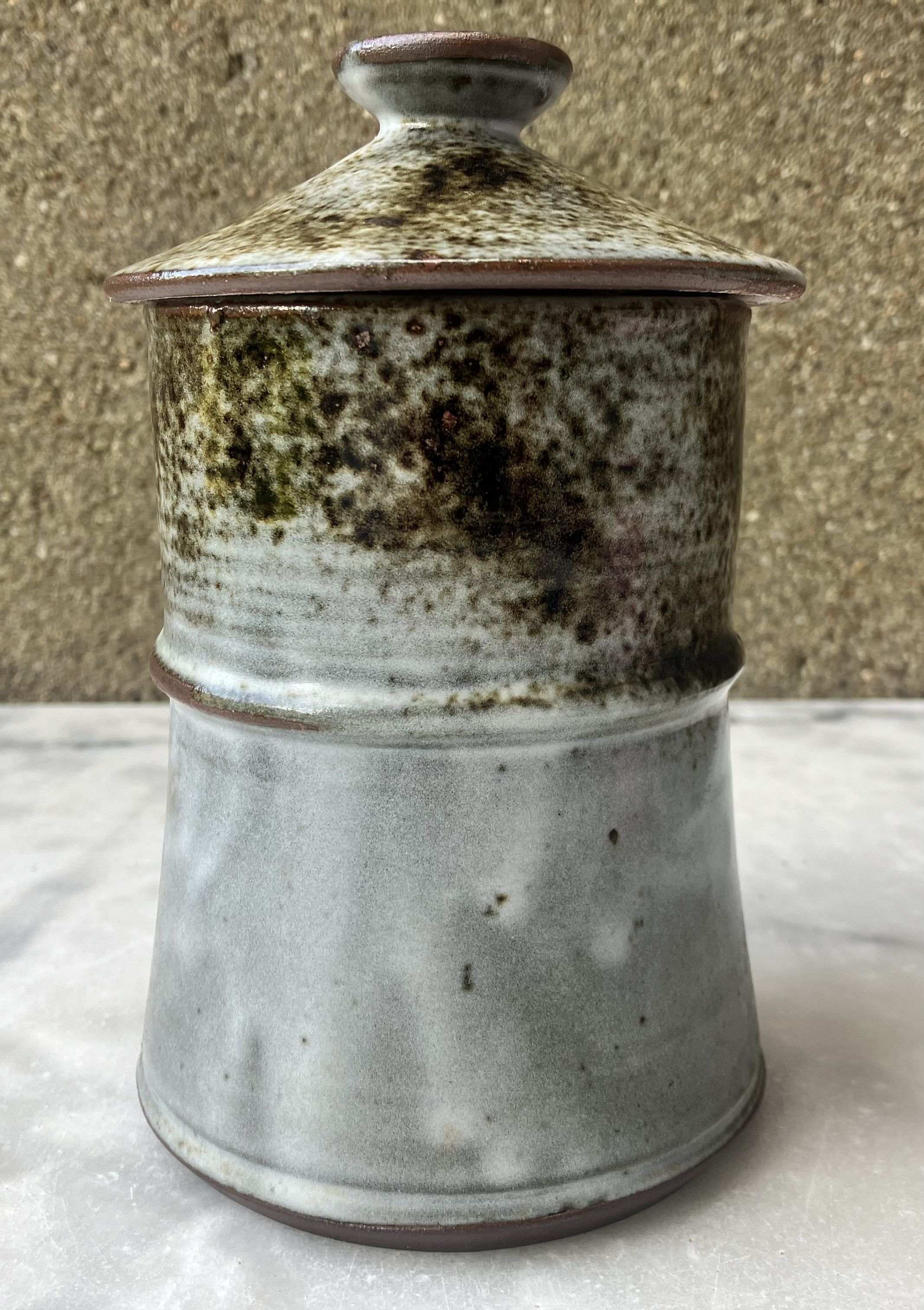 Série de 4 pots en grès du Loir Thierry et Chantal Robert vintage
