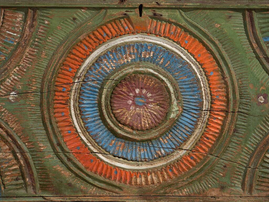 Old carved mallet in folk art style (c.1900) #79