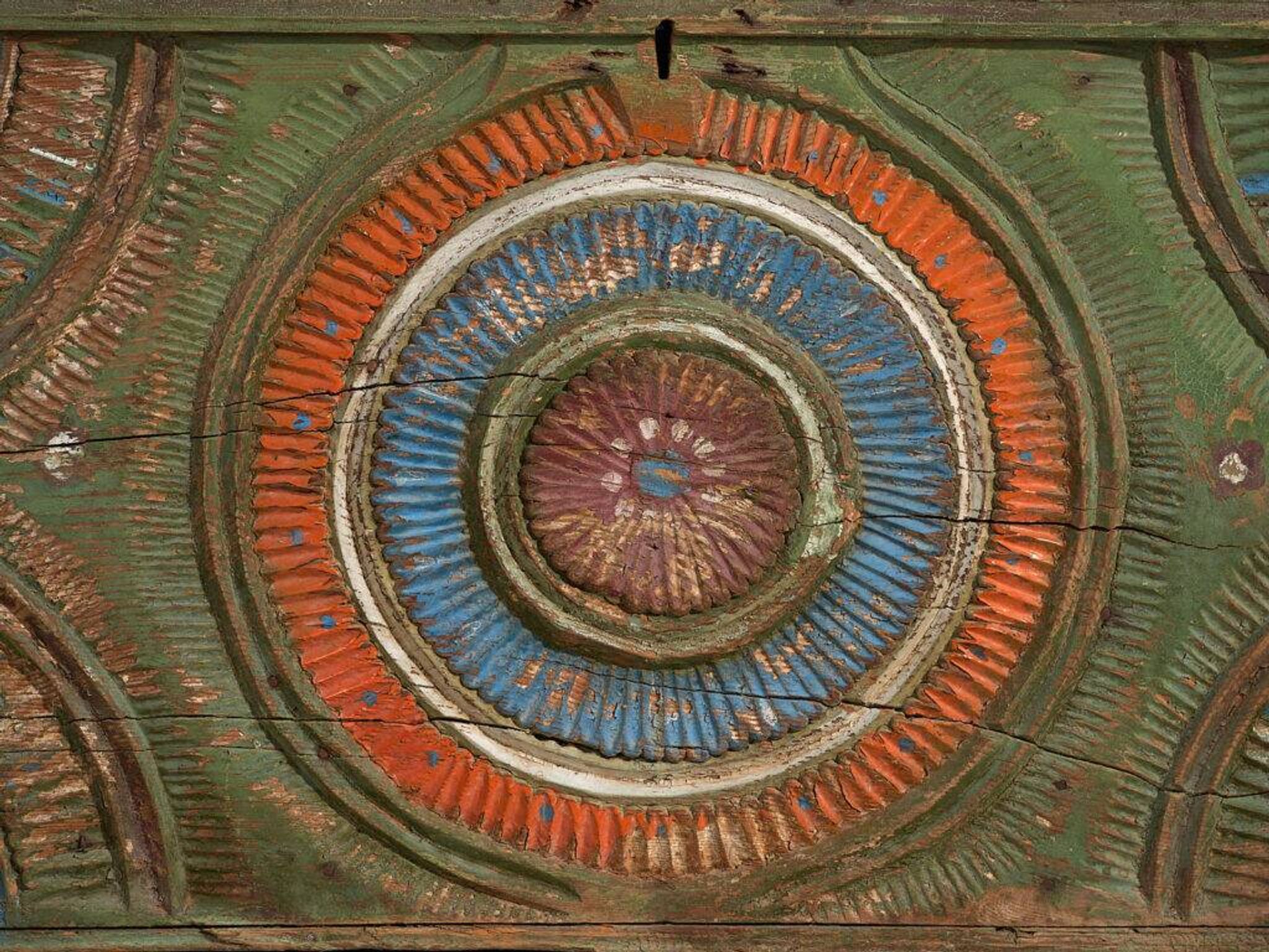 Old carved mallet in folk art style (c.1900) #79