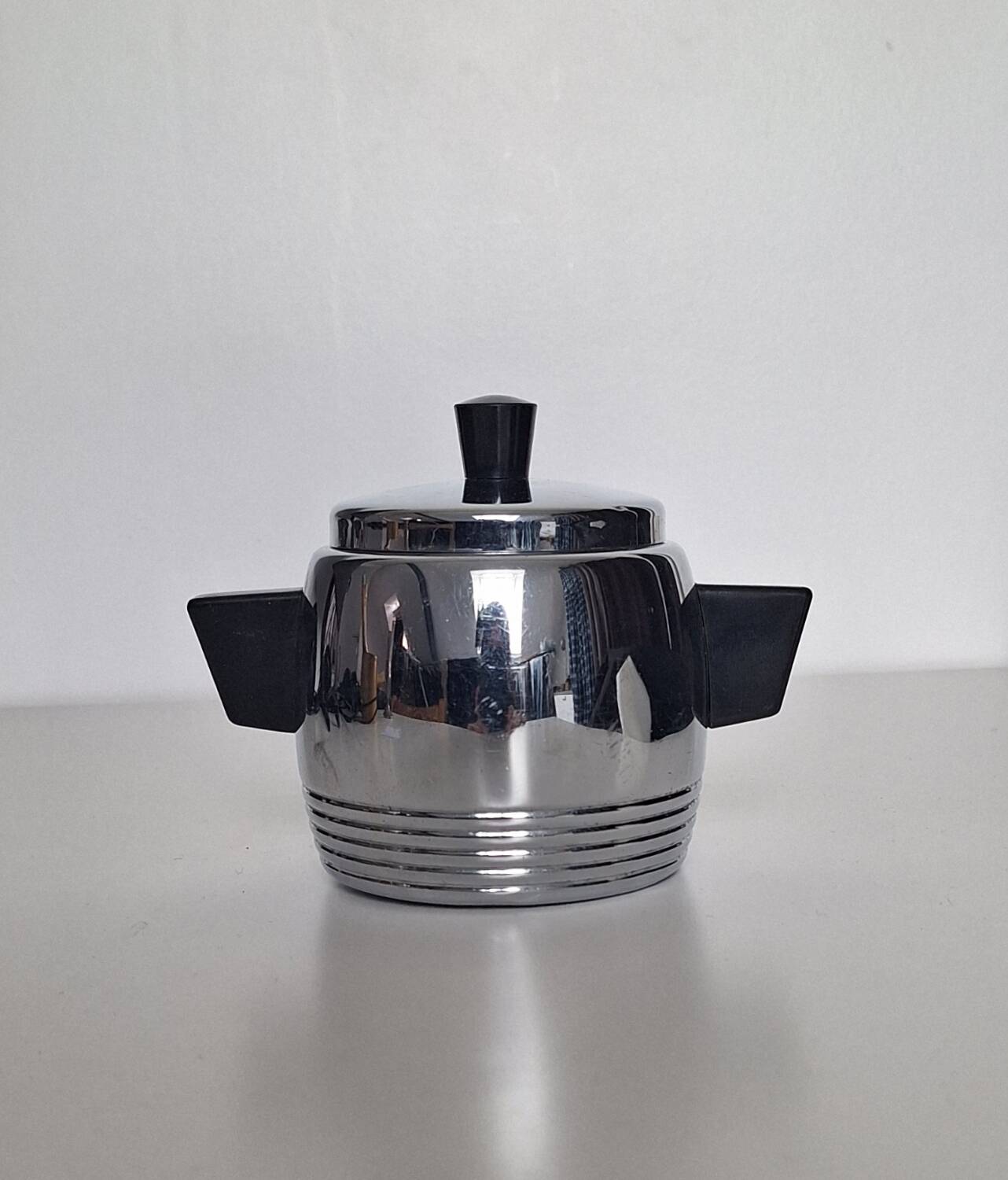 Small metal sugar bowl