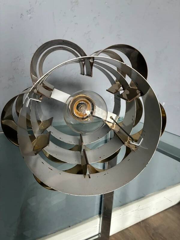 Suspension Werner Schou – Lumière en laiton Coronell Electro des années 1960