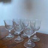 6 verres a pieds
