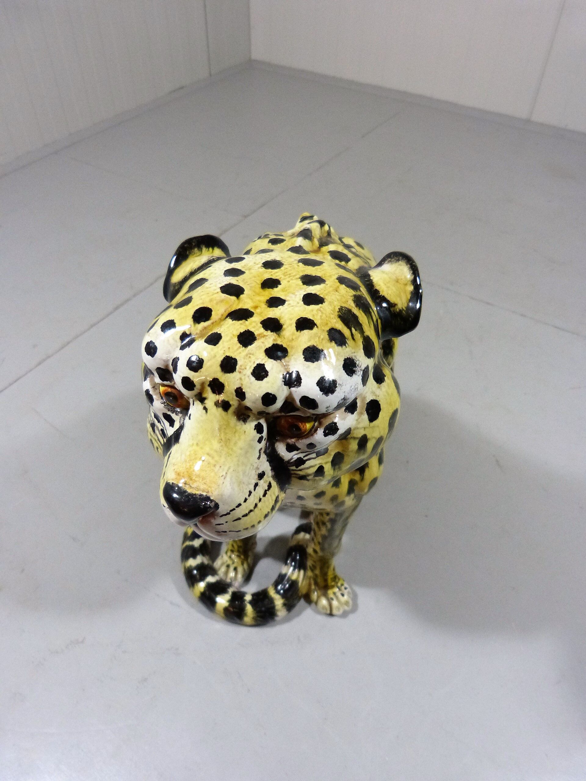 Vintage terracotta Cheetah, Italy 1960