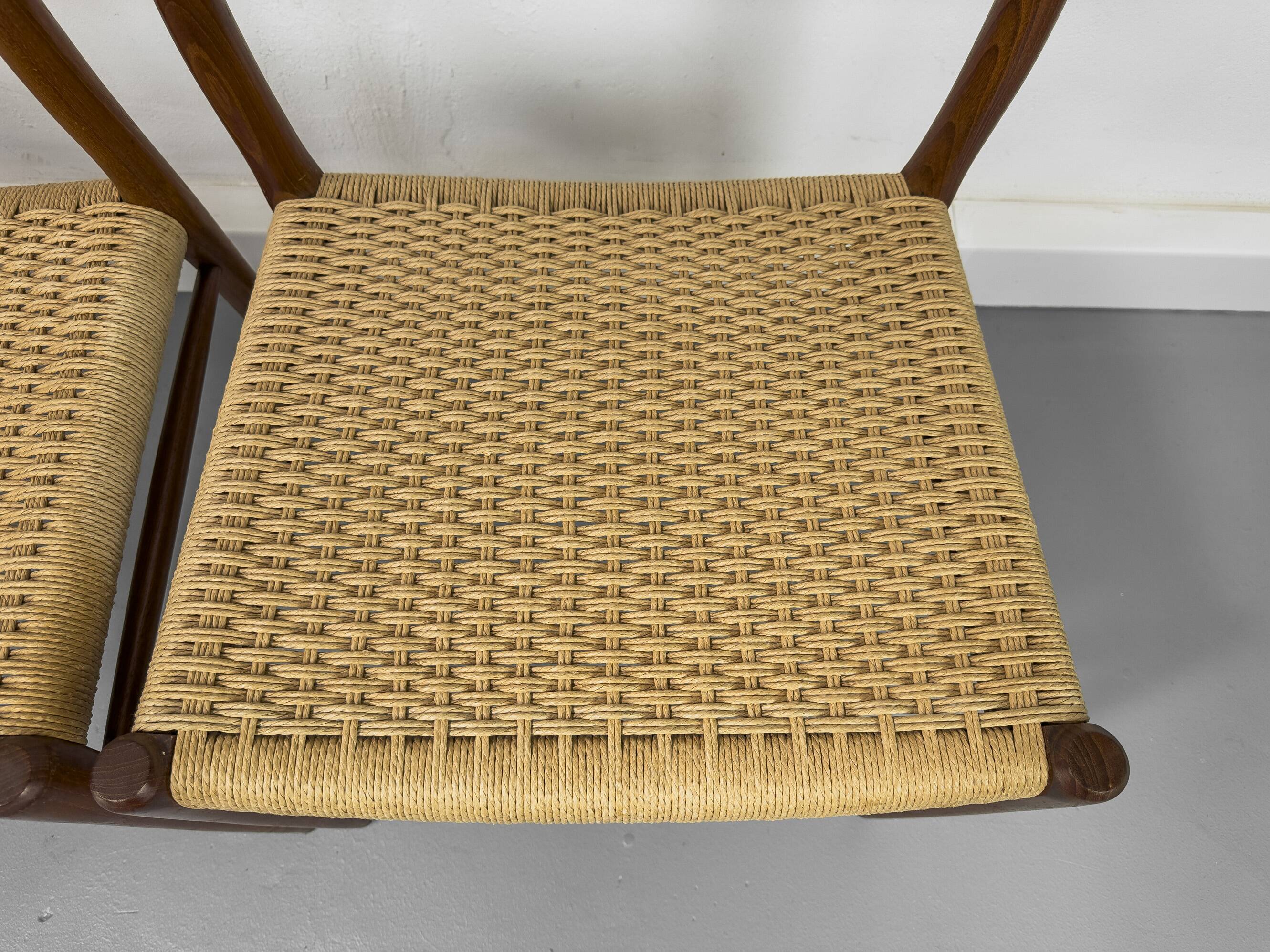 Model 75 Chairs by Niels O. Møller for J.L Møllers, 1960s, Set of 4