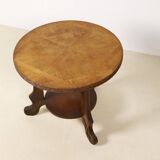 Art Deco Oak two-tiered side table, Belgium 1930's