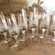 Set de 6 flûtes à champagne cristal taillé