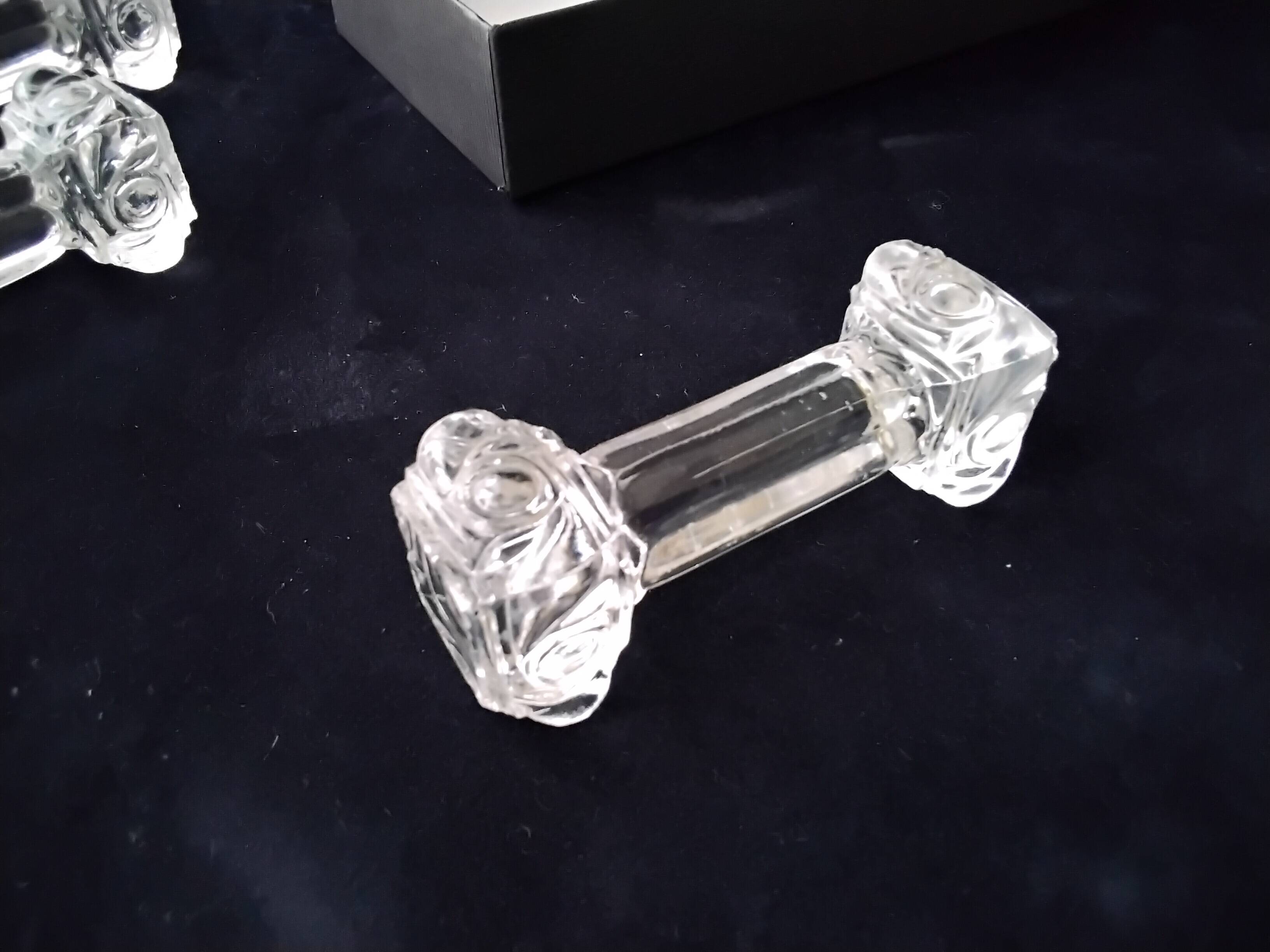 6 Baccarat crystal knife holders