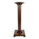 Solid oak column pedestal