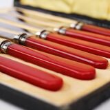 Art Deco Silver Plated Cased Butter or Breakfast Knifes