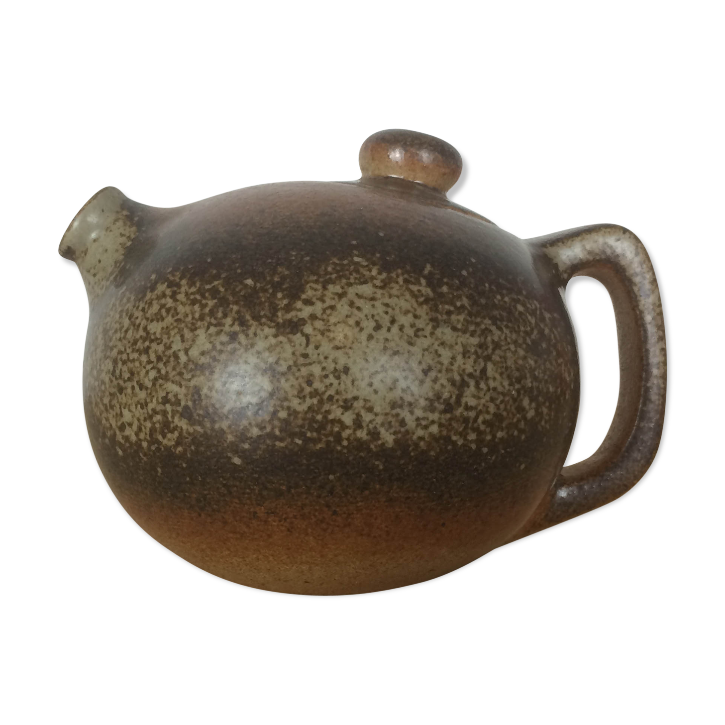Round sandstone teapot