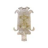 Transparent Lingue Murano Glass Wall Lamp by Simoeng