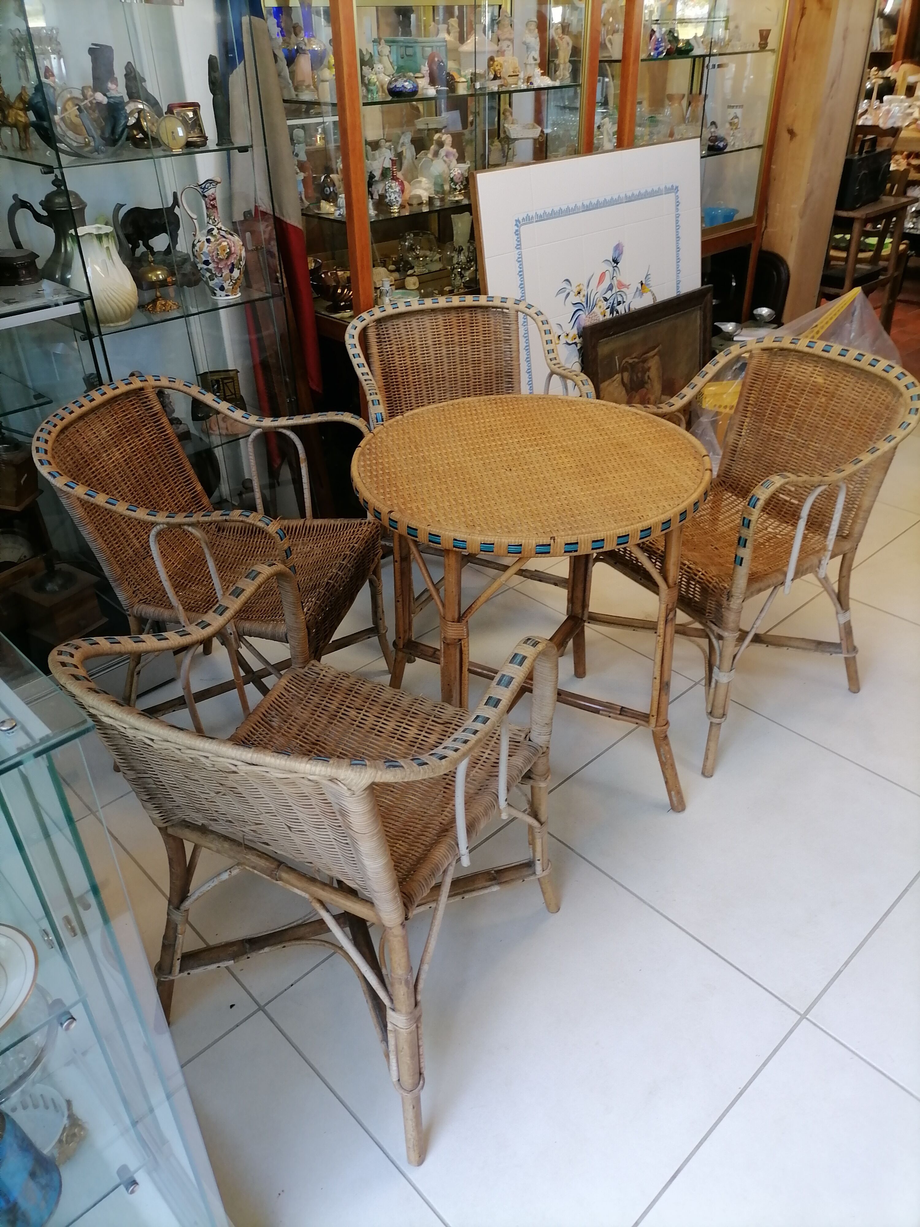 Garden rattan living room