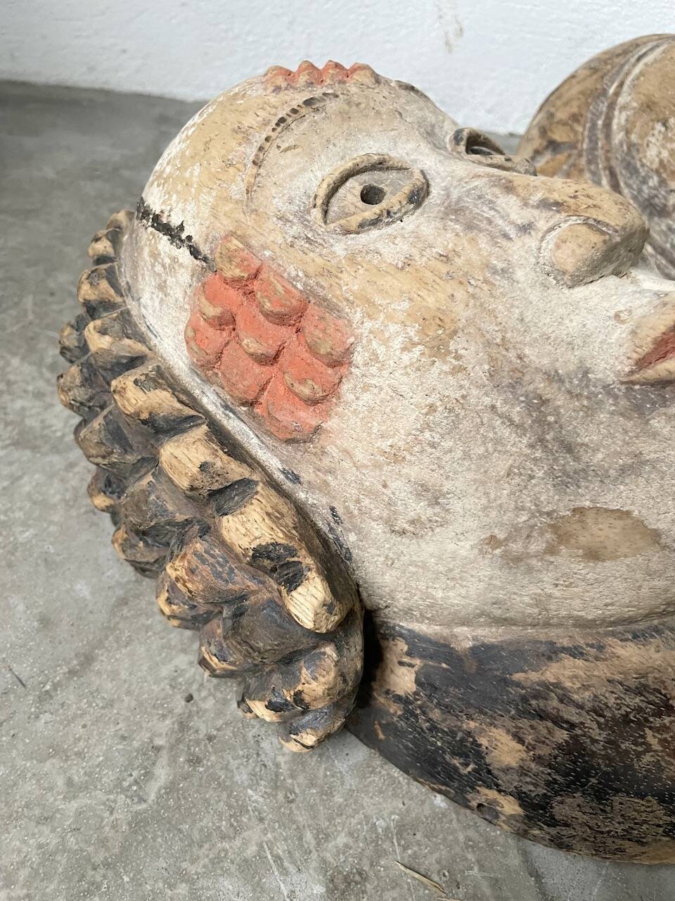 Pair of African Fang and Punu masks from Gabon