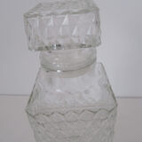 White glass vintage whiskey decanter